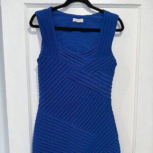 Royal Blue Calvin Klein Bandage Dress - Size 8